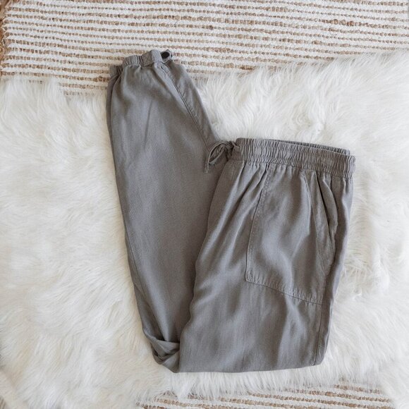 Thread & Supply Serena Joggers Sz L Wild Truffle 100% Tencel Drawstring Pockets - Picture 1 of 6
